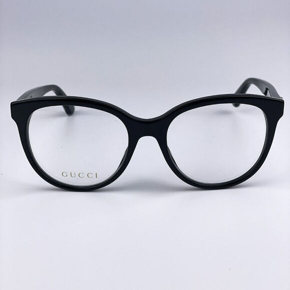 SALE! NEW GUCCI LOGO GG0329O 004 Black Multicolor Demo Round Women Eyeglasses main image 6